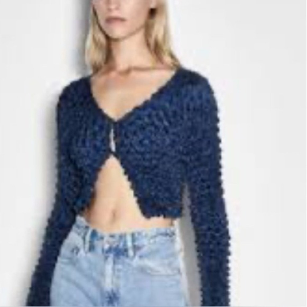 Ksubi Expance Long Sleeve midnight Navy Top size Medium